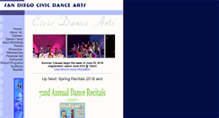 Desktop Screenshot of civicdancearts.org